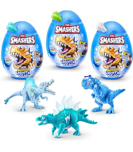 Zuru Smashers Mega Light Up Dino - Oeuf Géant Surprise Dinosaure à Construire - 7474