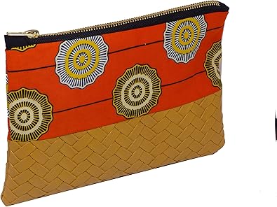 Pochette Femme Sac A Main Tissu Wax Africain Imprime Fleur Motif Geometrique Amazon Fr Chaussures Et Sacs