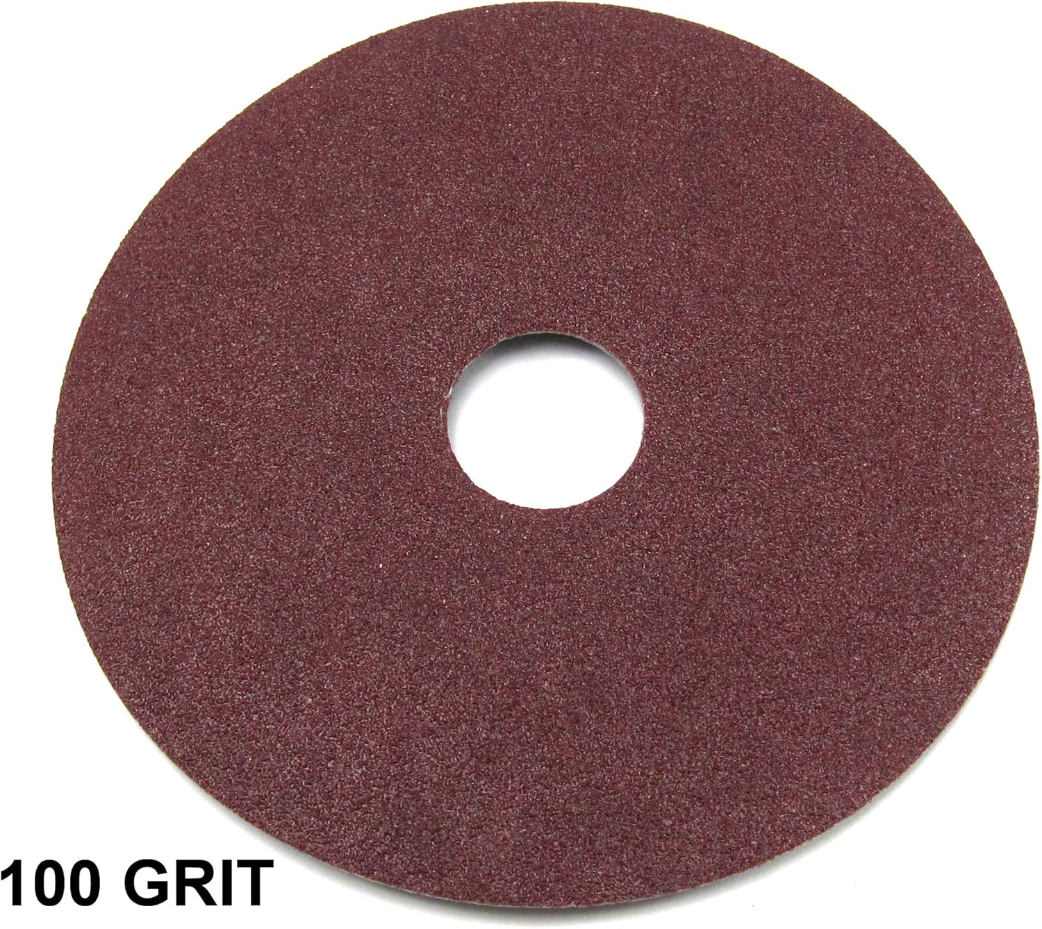Elitexion Aluminum Oxide Resin Fiber Discs, 100 Grit, 60 Grit, 50 Grit, 40 Grit, 4.5 inches Diameter x 7/8 inch Arbor Hole, Pack of 20 - - 