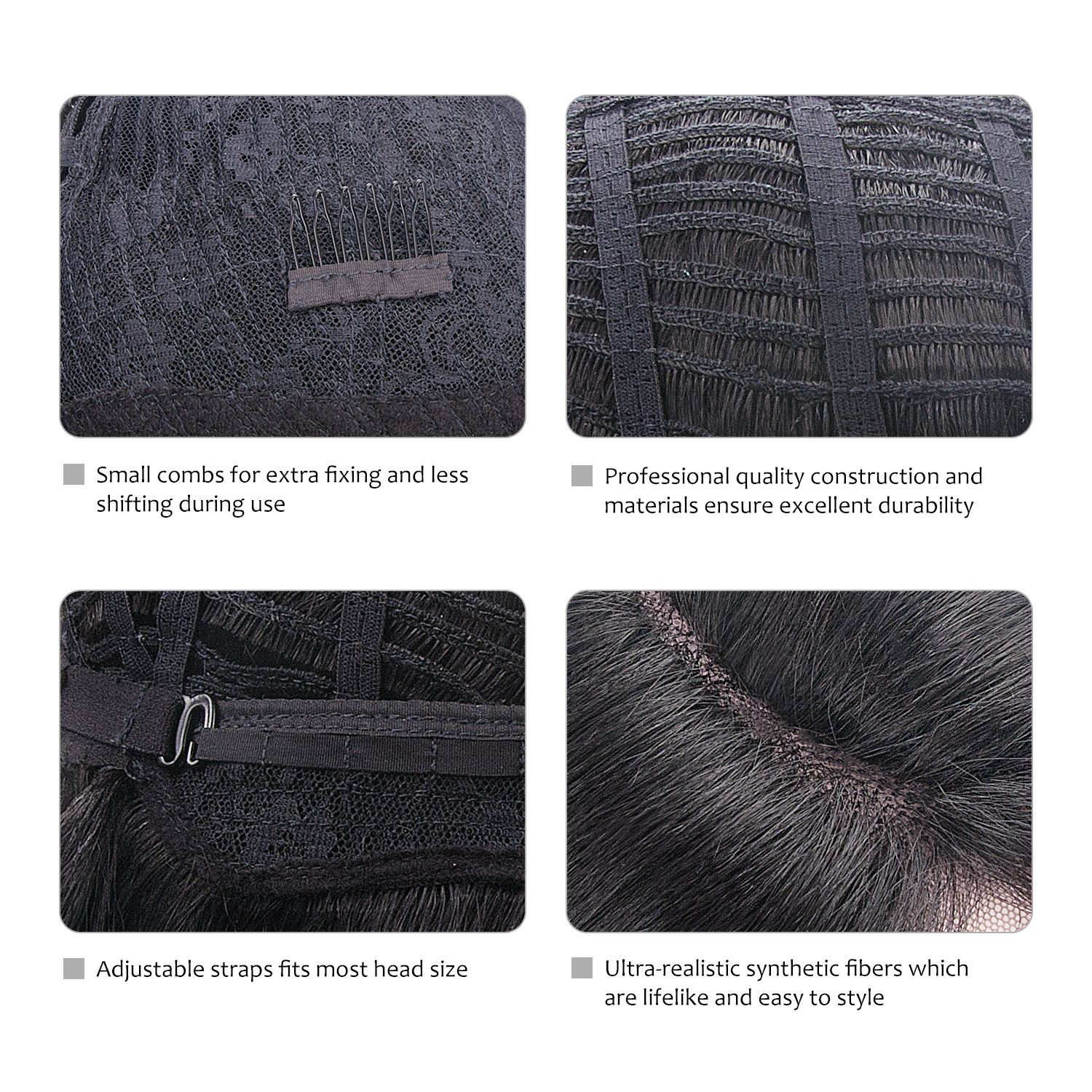 Synthetic Lace Front Wigs Short Bob Straight Wig Natural Looking L Part Heat Resistant Daily Party Full Head Hair Women