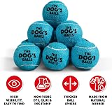 The Dog's Balls Dog Tennis Balls Blue Medium 12 Pack - Non-Abrasive Felt view 6
