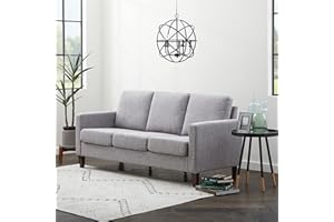 Edenbrook Archer Upholstered Couch – Couches for Living Room - Gray Upholstered Couch - Living Room Furniture - Small Couch - Seats Three - Straight Arm Modern Couch, Sofa