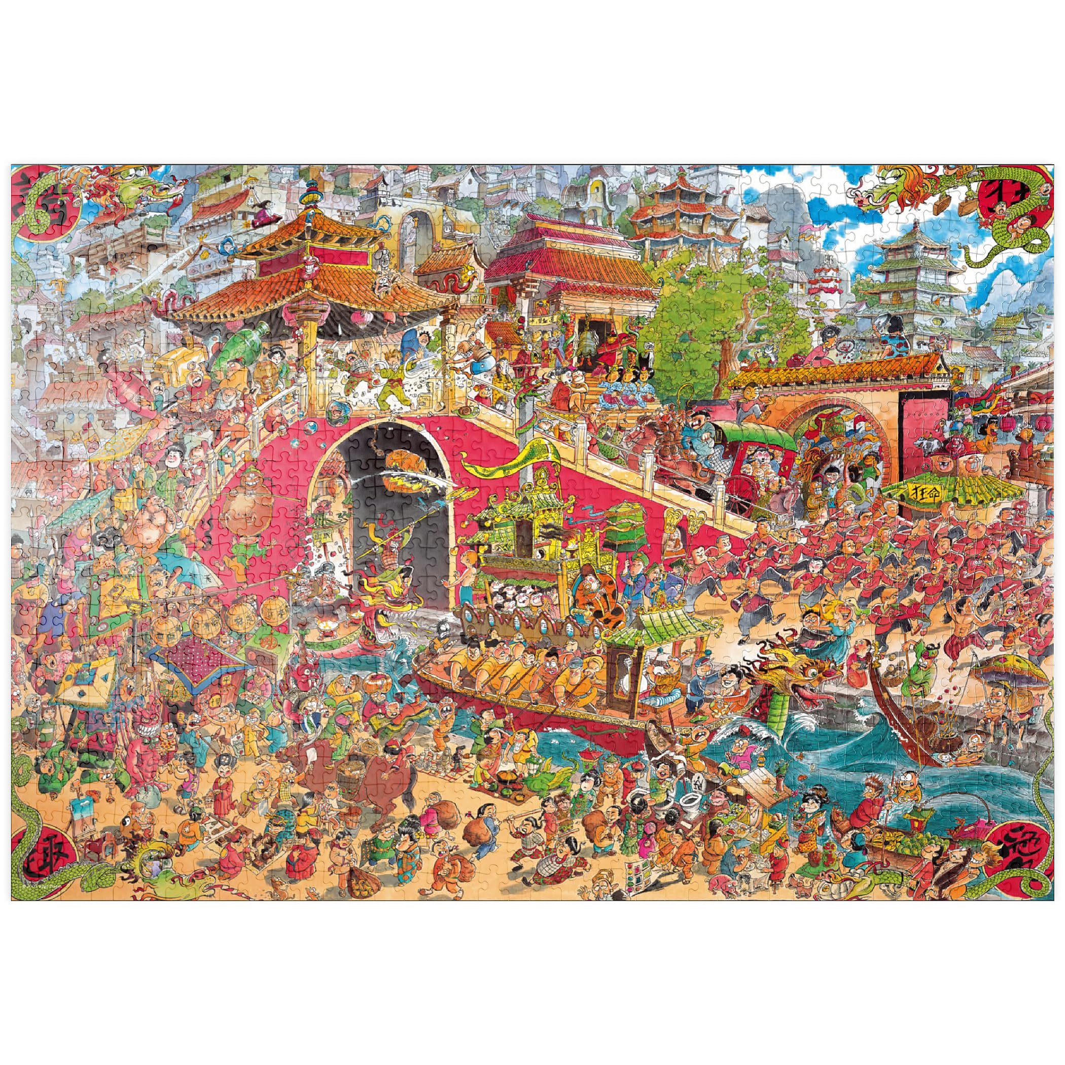 China Town - Hugo Prades - Premium 1000 pieces Puzzle - MyPuzzle special collection from Heye Puzzle