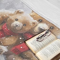 Ambesonne Christmas Throw Blanket, Classic Oil