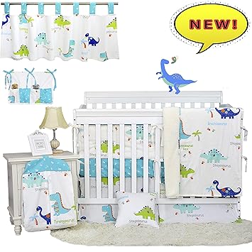 dinosaur crib bumper pads