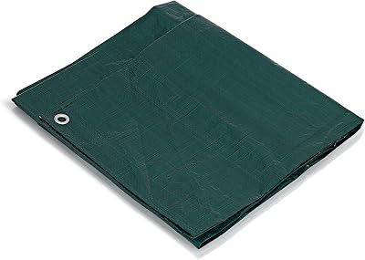 KAV 4 x 6 ft Green Tarpaulin 120 GSM Waterproof Eyelets Heavy Duty Cover