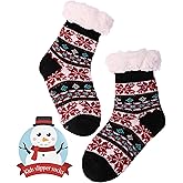 MOGGEI Girls Slipper Fuzzy Socks Kids Boys Fluffy Fleece Lined Warm Plush Sherpa Winter Child Home Socks