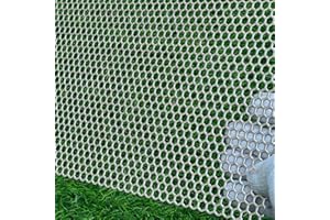 FengYoo 23.6"x11.8" Perforated Metal Sheets 19 Gauge Expanded Metal Mesh Opening Hexagonal Hole 1/4" (About 6mm) Perforated 304 Stainless Steel Sheet Mesh Screen Panel Decorative Panel Decorati Plate