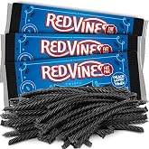 RedVines Black Licorice Twists Chewy Candy, 3 Pack, Original Fat Free, Soft Black Flavor Movie Tray, Bulk Black Party Snack, 5 oz. Each