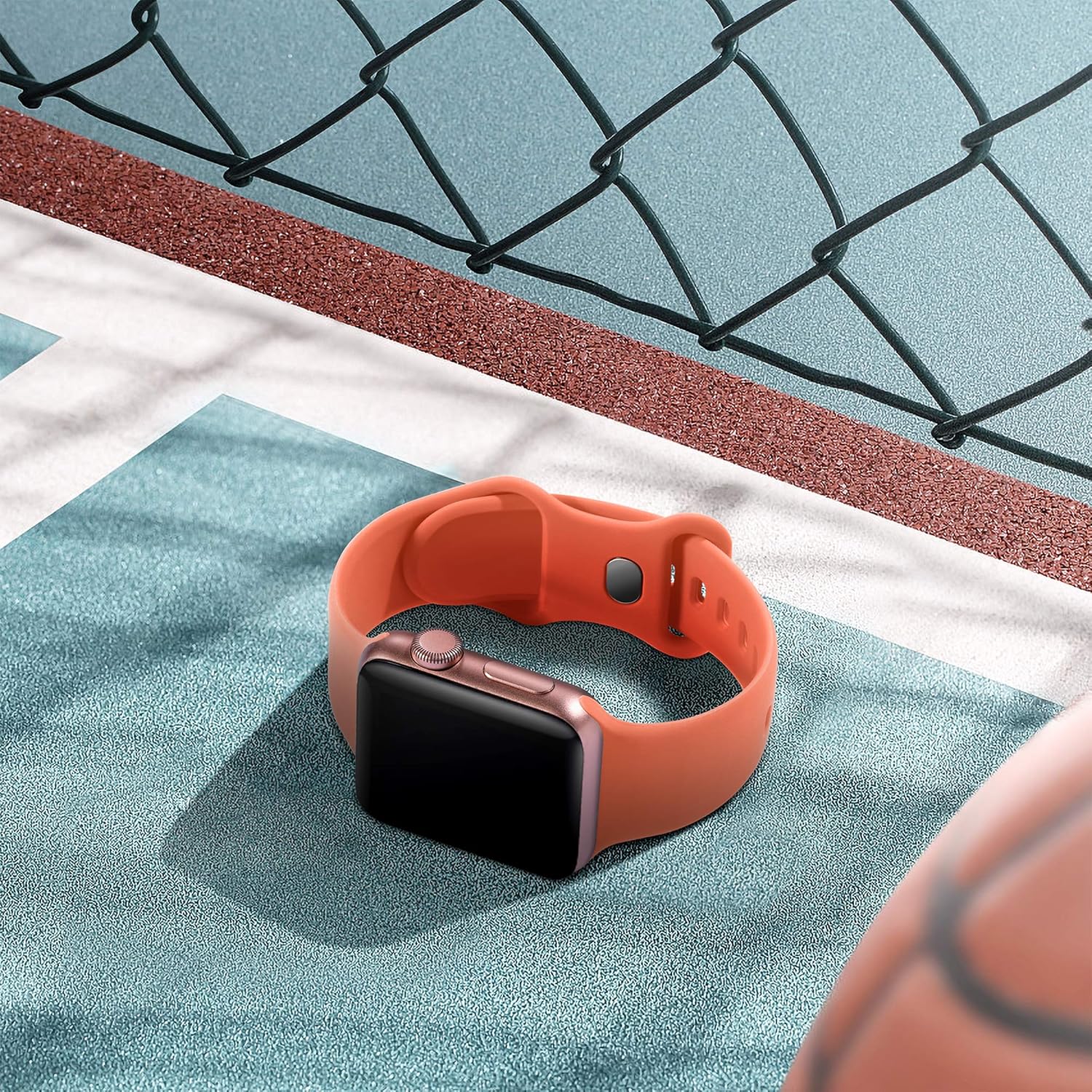 Epova Silicone Strap Compatible with Apple Watch Strap 44mm 42mm 45mm 46mm 49mm - Image 4
