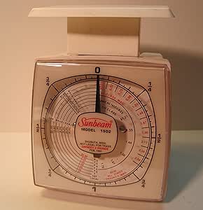 Amazon.com : Sunbeam, Model 1502, Manual Postal/Kitchen Scale, 2 Pound