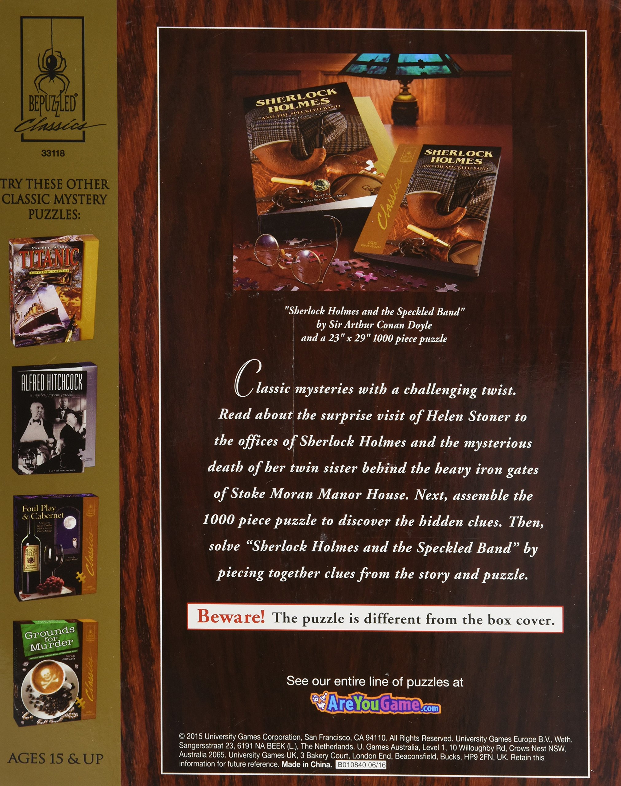 sherlock holmes and the speckled band puzzle