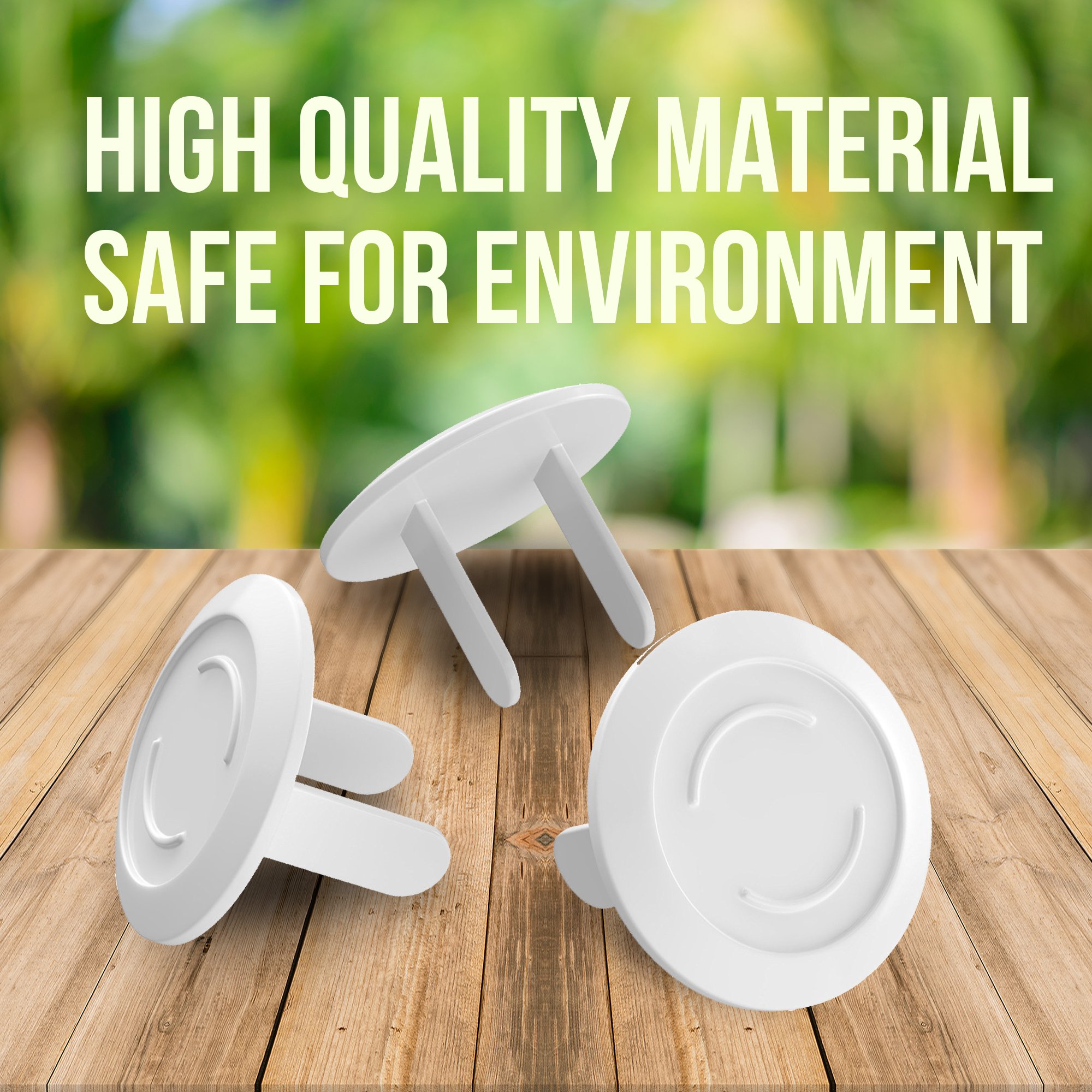 40 Pack Outlet Plugs Covers [PROTECT YOUR CHILD] Child Proof - Best Safety Electrical Power Socket Plug Wall Cover Protector - Plastic Baby Proofing Caps [PERFECT FIT] White (40 Pack)