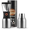 Asobu Coldbrew Portable Cold Brew Coffee Maker With a Vacuum Insulated 34oz Stainless Steel 18/8 Carafe Bpa Free (Silver)