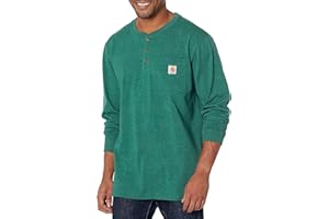 Carhartt Men's Loose Fit Heavyweight Long-Sleeve Pocket Henley T-Shirt