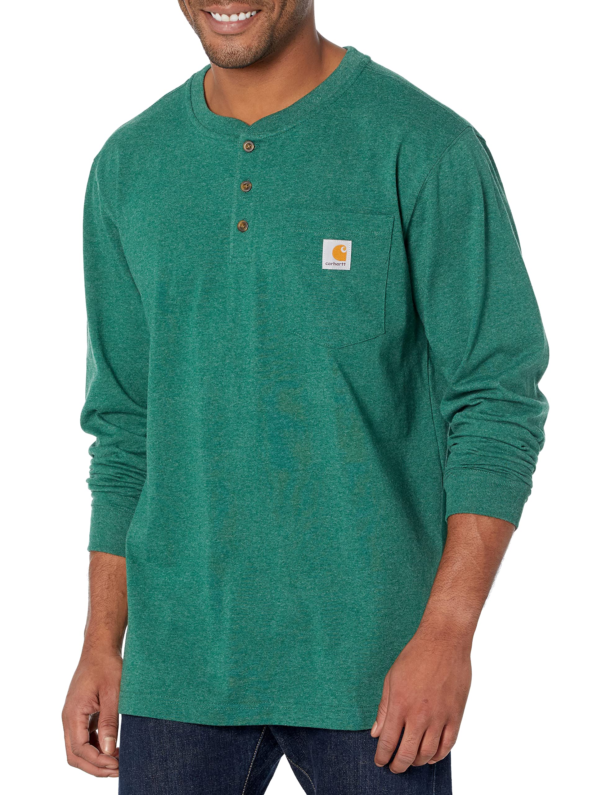 Photo 1 of Carhartt Workwear Pocket Henley Shirt (Regular and Big & Tall Sizes)