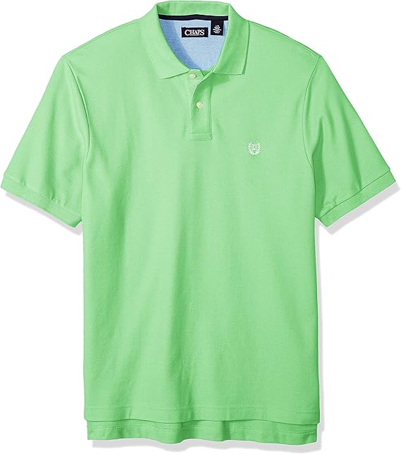Chaps Men's Classic Fit Cotton Mesh Polo Shirt at Amazon Men’s Clothing