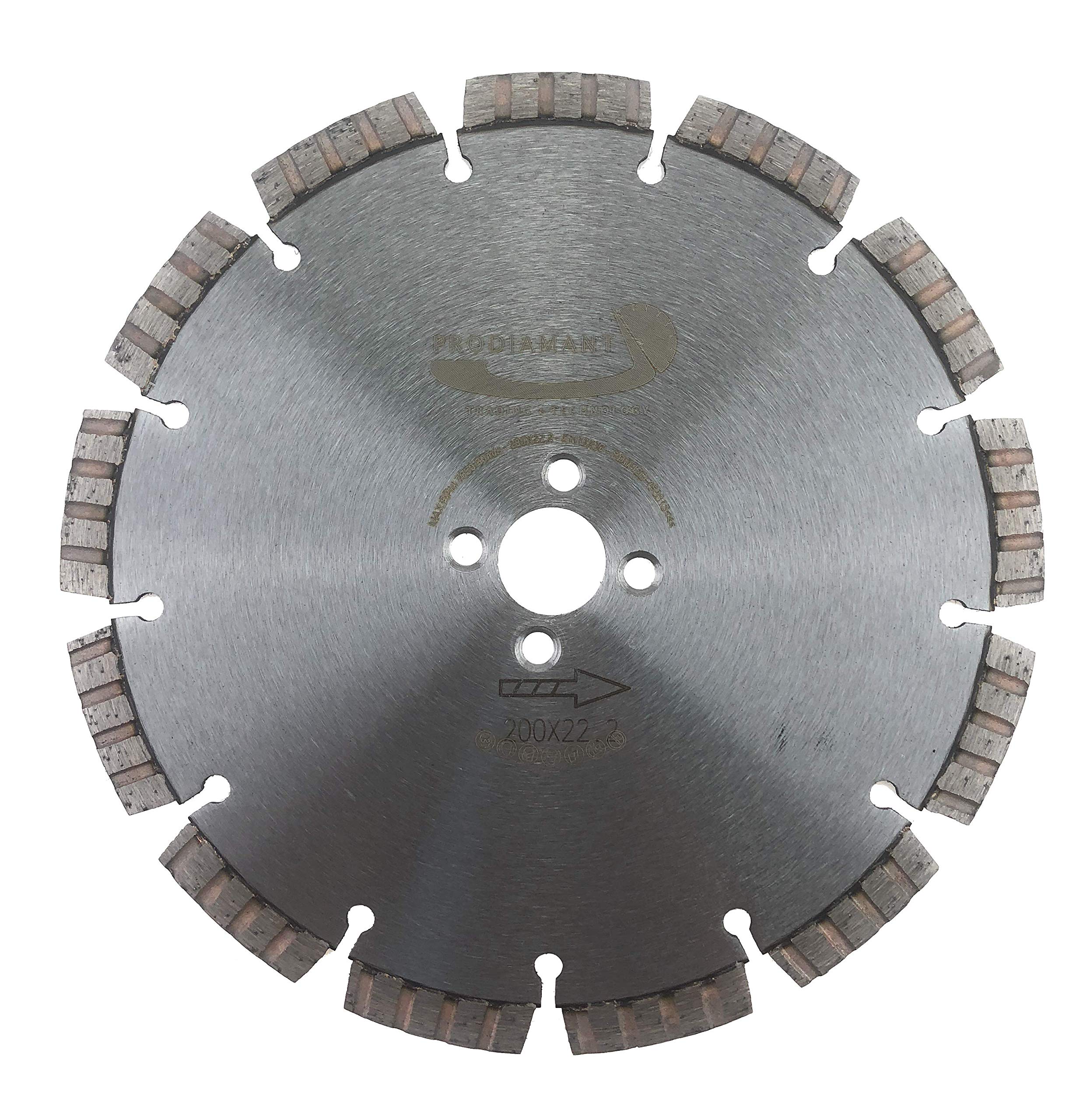 PRODIAMANT diamond saw blade concrete 200 mm 8" suitable for Lamello diamond cutting disc 200mm for window milling