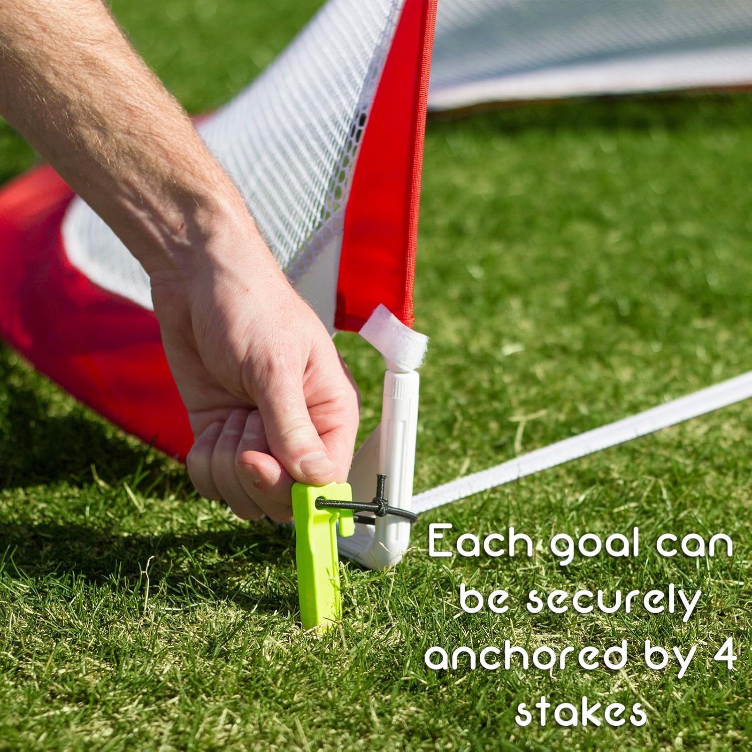 GoSports Portable Pop Up Soccer Goals for Backyard - Kids & Adults - Set of 2 Nets with Agility Training Cones and Carrying Case (Choose from 2.5', 4' and 6' Sizes) : Sports & Outdoors