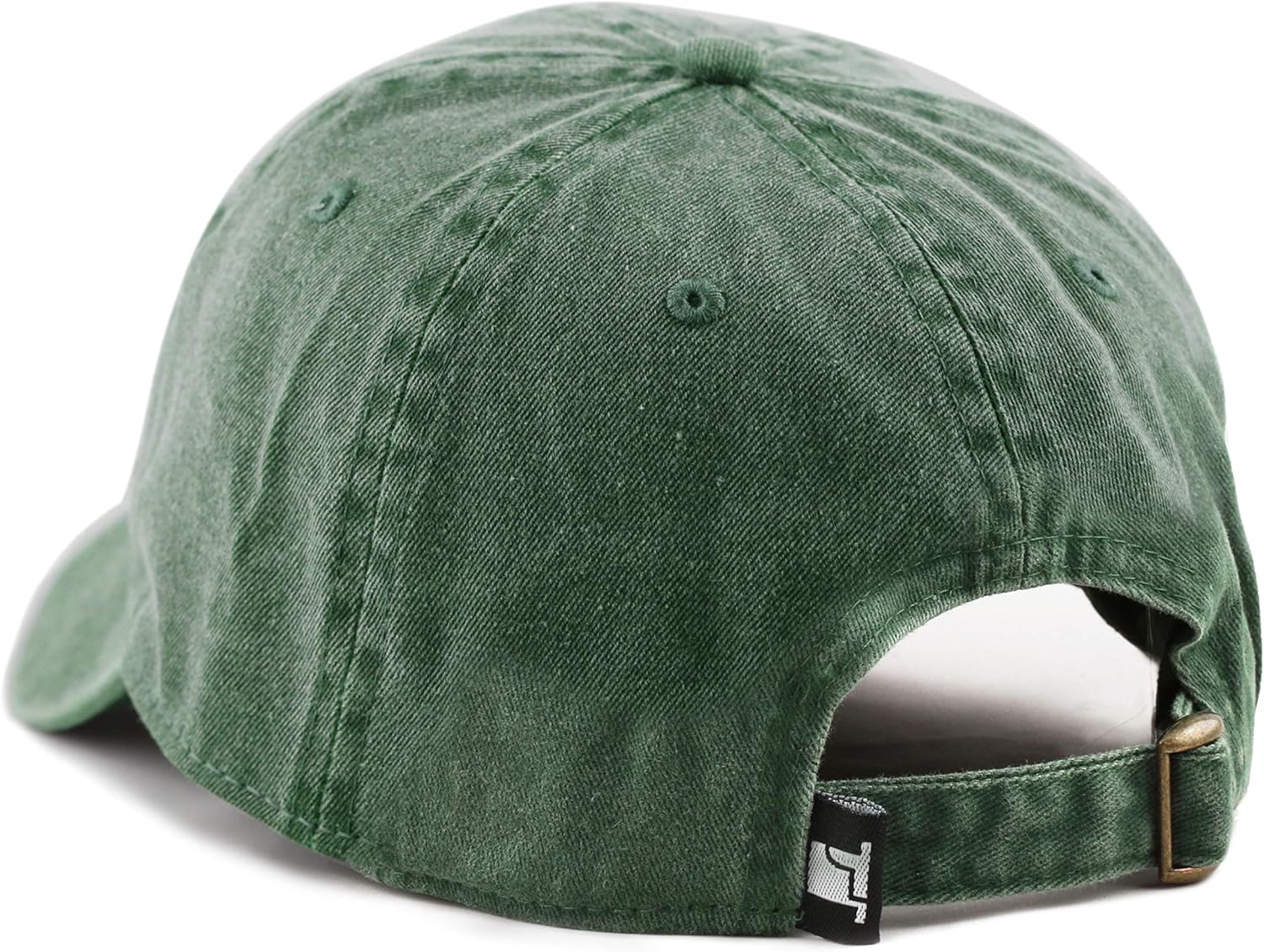 The Hat Depot 100% Cotton Pigment Dyed Low Profile Six Panel Cap Hat (Green) at  Men’s Clothing store