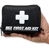 M2 BASICS 150 Piece First Aid Kit w/Compact Bag, Carabiner, Emergency Blanket | Emergency Medical Supply | Full of Supplies f