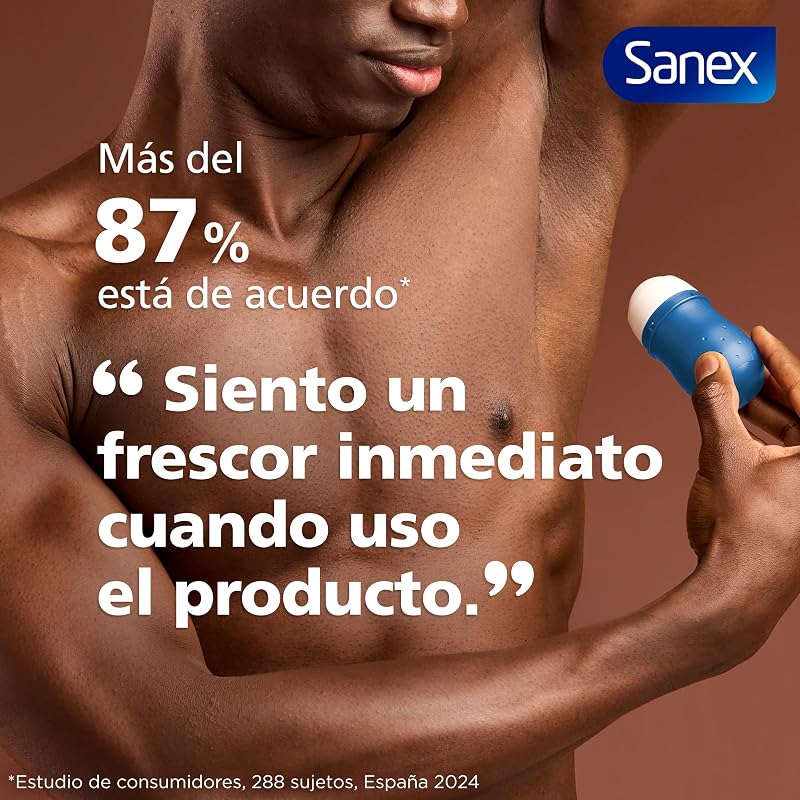 Dermo+ Desodorizante Extra Control Antitranspirante Roll-On 72 Horas 50ml – proteção eficaz contra o suor e mau odor – dermatologicamente testado – contém 0% de álcool*
