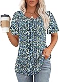 Shirts for Women Dressy Casual Summer Short Sleeve