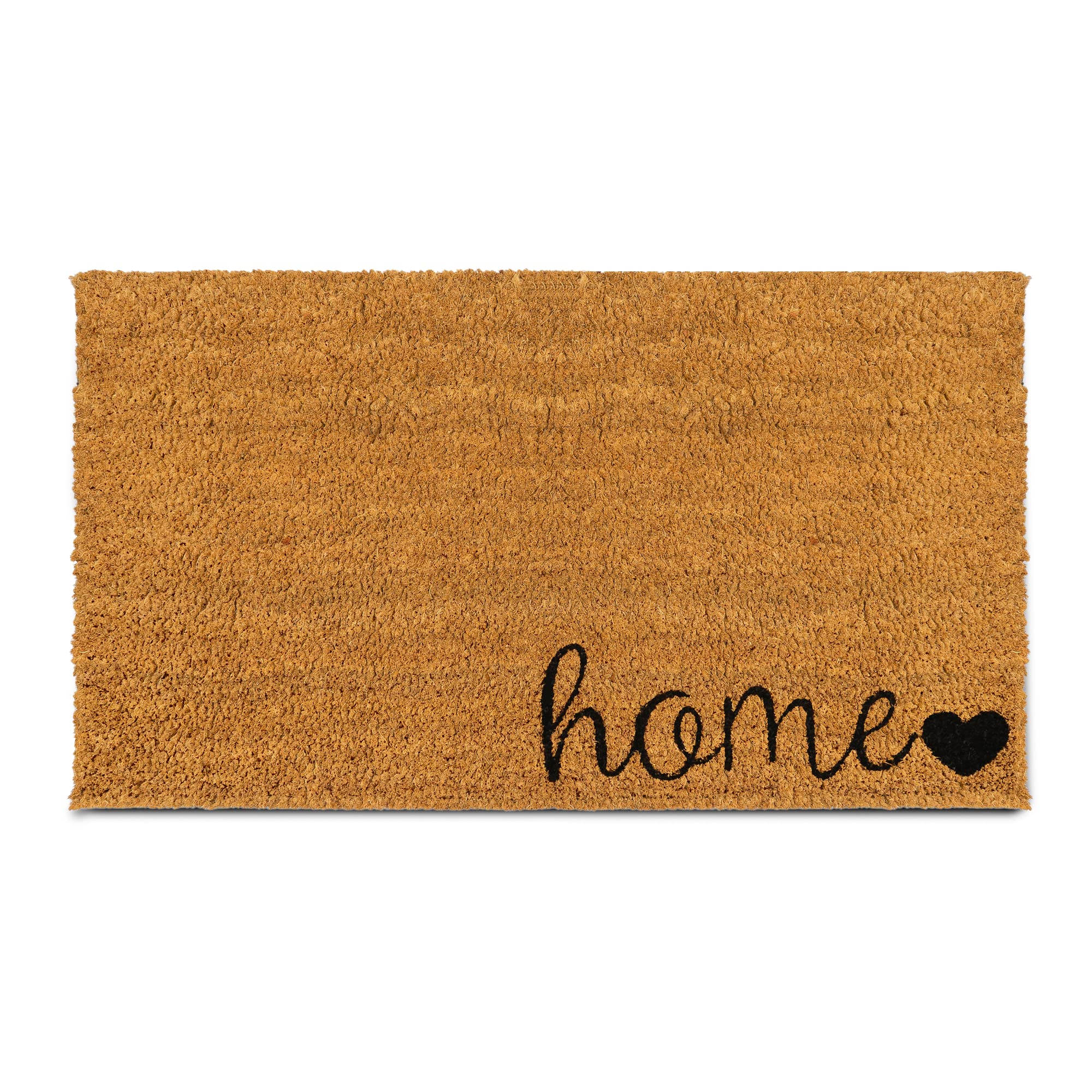 PLUS Haven Coconut Coir Home Entrance Door Mat – 17.5" x 30" | Home Sweet Home Heavy-Duty Doormat for Indoor & Outdoor Use | Durable & Eco-Friendly Image