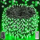 BrightChristmas 500 LED 164 FT Christmas Lights, Waterproof Outdoor String Lights with Remote and Timer, Christmas Tree Lights with 8 Modes Dimmable, Fairy Lights for Holiday Decor (Green)