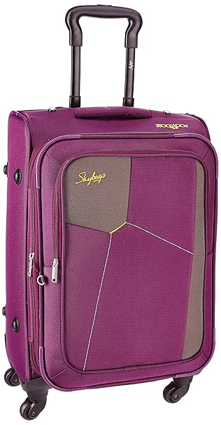 Skybags Rubik Polyester 58 cms Purple Softsided Suitcase (STRUBW58PPL)