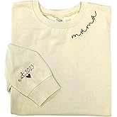 LULLBABYMALL Personalized Embroidered Mama EST Sweatshirt For Women, Mom Custom Gifts for Mother's Day Chirstmas