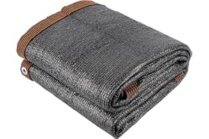 Xlimin 90% 20 X 30 FT Black Shade Cloth, Outdoor Woven Sun Shade with Grommets, Durable Breathable Netting Shading Antifreezing for Patio, Garden, DIY Home, Plants Cover, Greenhouse, Dog Kennel