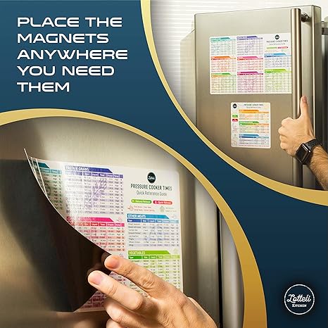 Instapot Cheat Sheet Magnet Set - olla a presión cocina tiempos ...