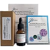 Microscope Immersion Oil, Type A, 1/2 Oz (15 mL) in an Easy-to-Use Amber Glass Dropper Bottle