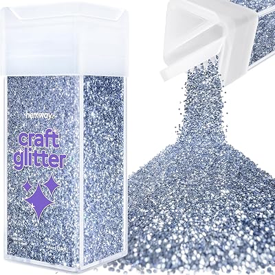 Hemway Azure Blue Glitter Shaker 130g Fine for Resin Epoxy Crafts