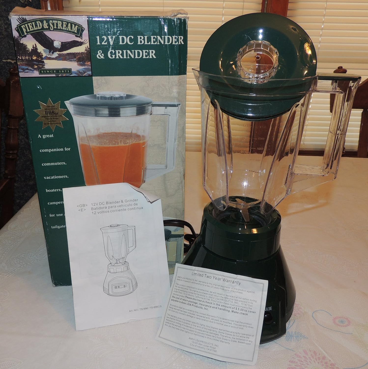 Amazon.com : Field & Stream 12V DC Portable Blender & Grinder : Sports & Outdoors