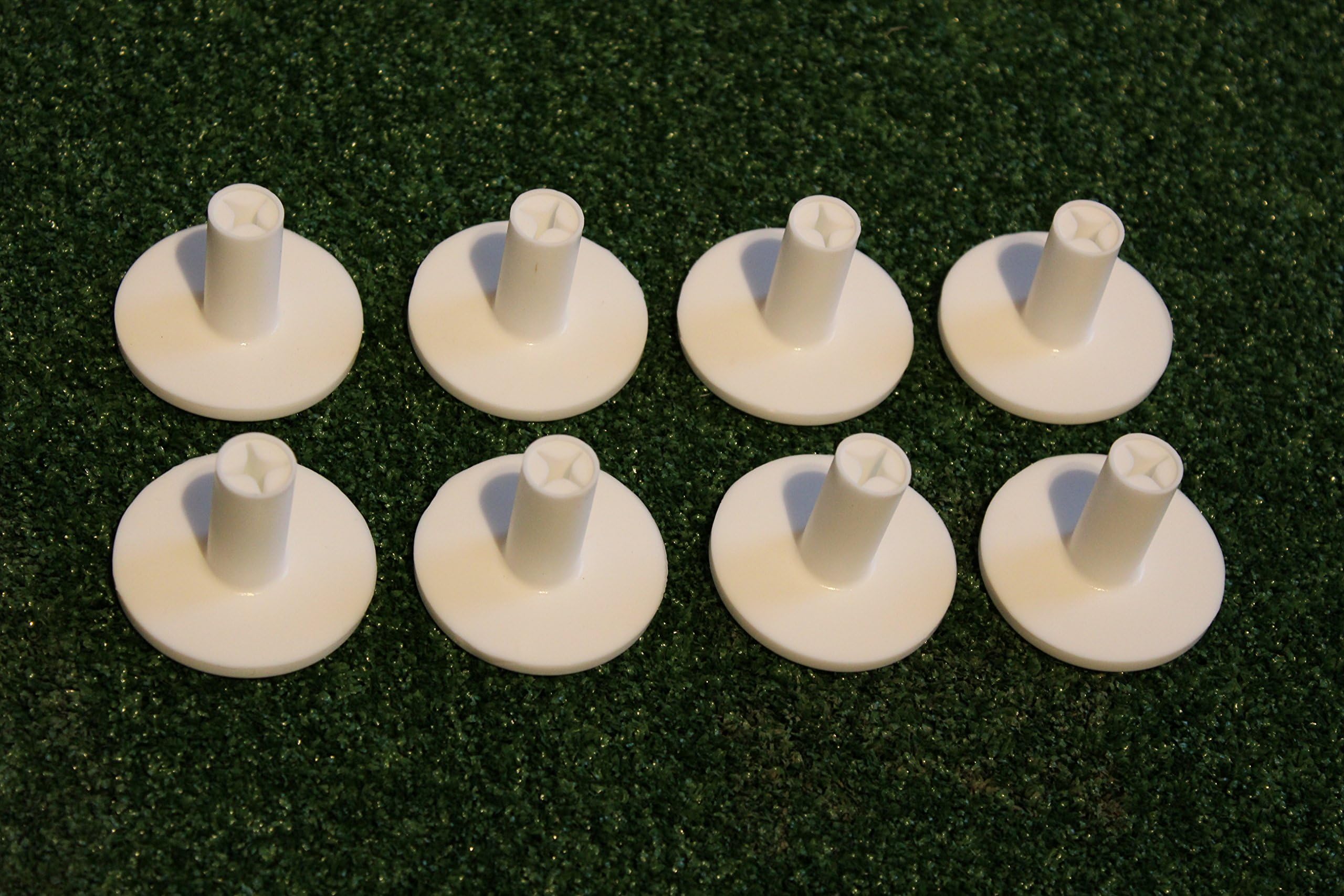 Rubber Golf Mat Tees, 8 x Rubber Cross Tees for Golf Practice mats