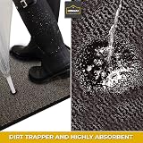 Homatz Indoor Outdoor Door Mat 60x80cm Grey Heavy Duty Rubber Non-Slip view 4