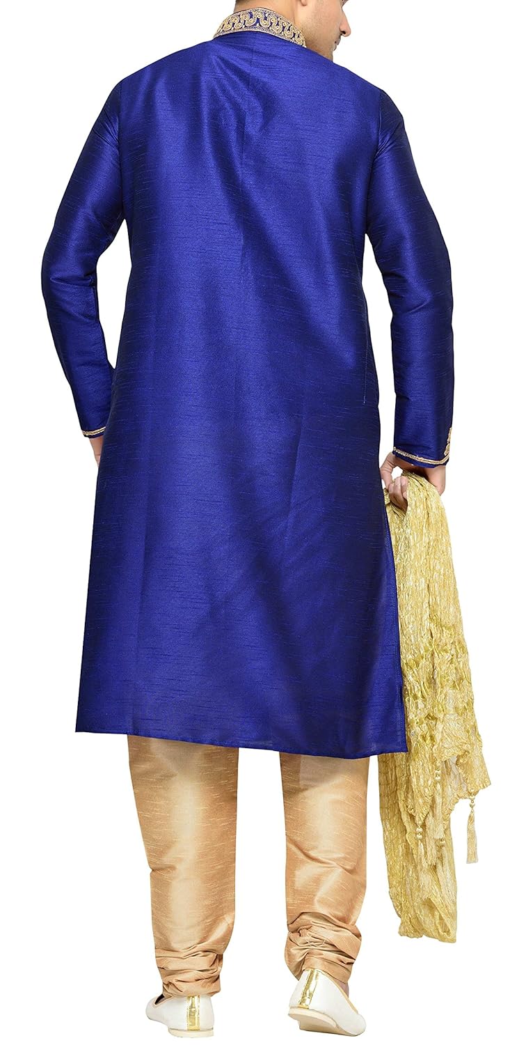 indian poshakh men's silk sherwani