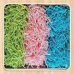 1 LB Lake Blue Crinkle Cut Paper Shred Filler Great