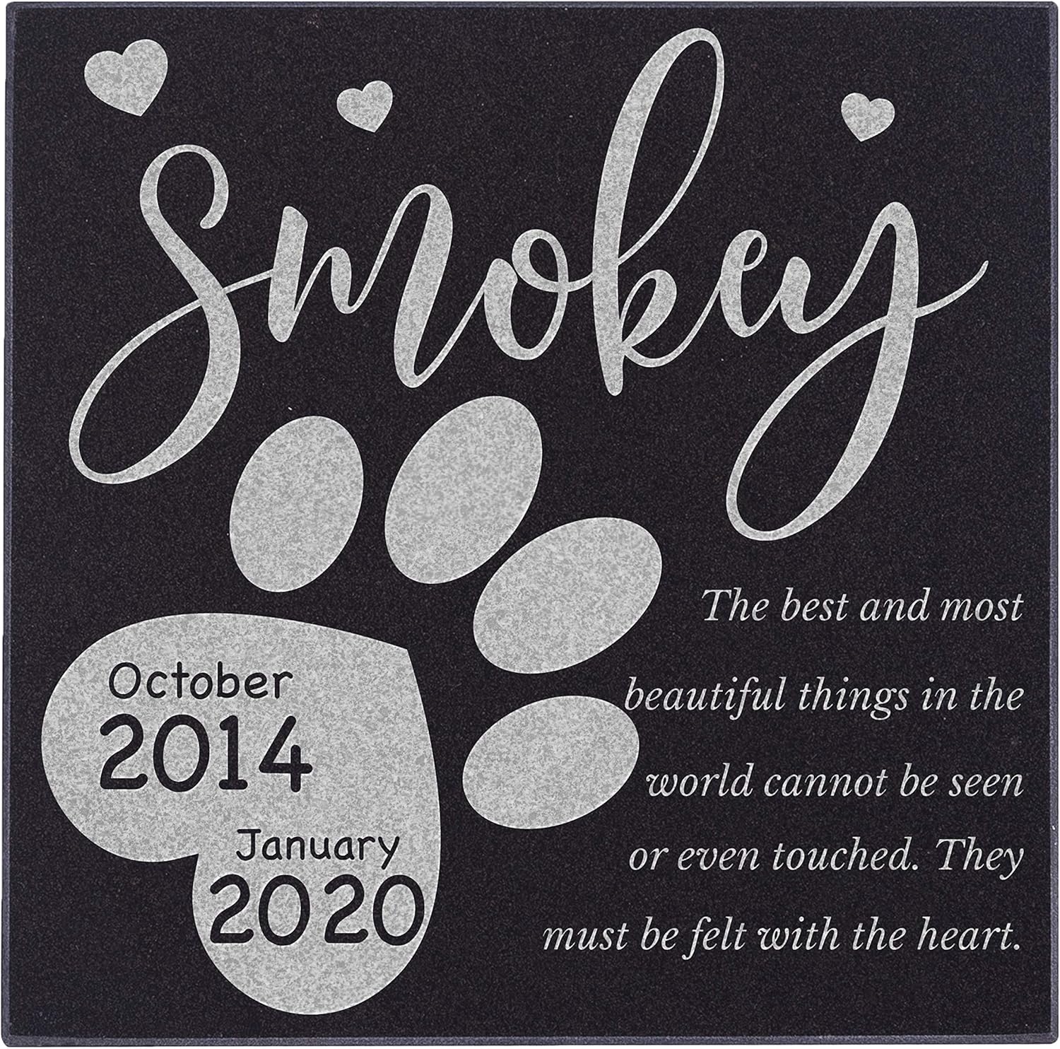 personalized pet garden stones