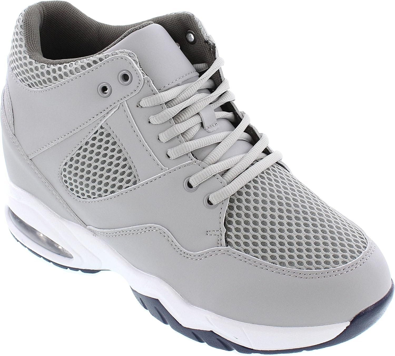 grey mesh trainers
