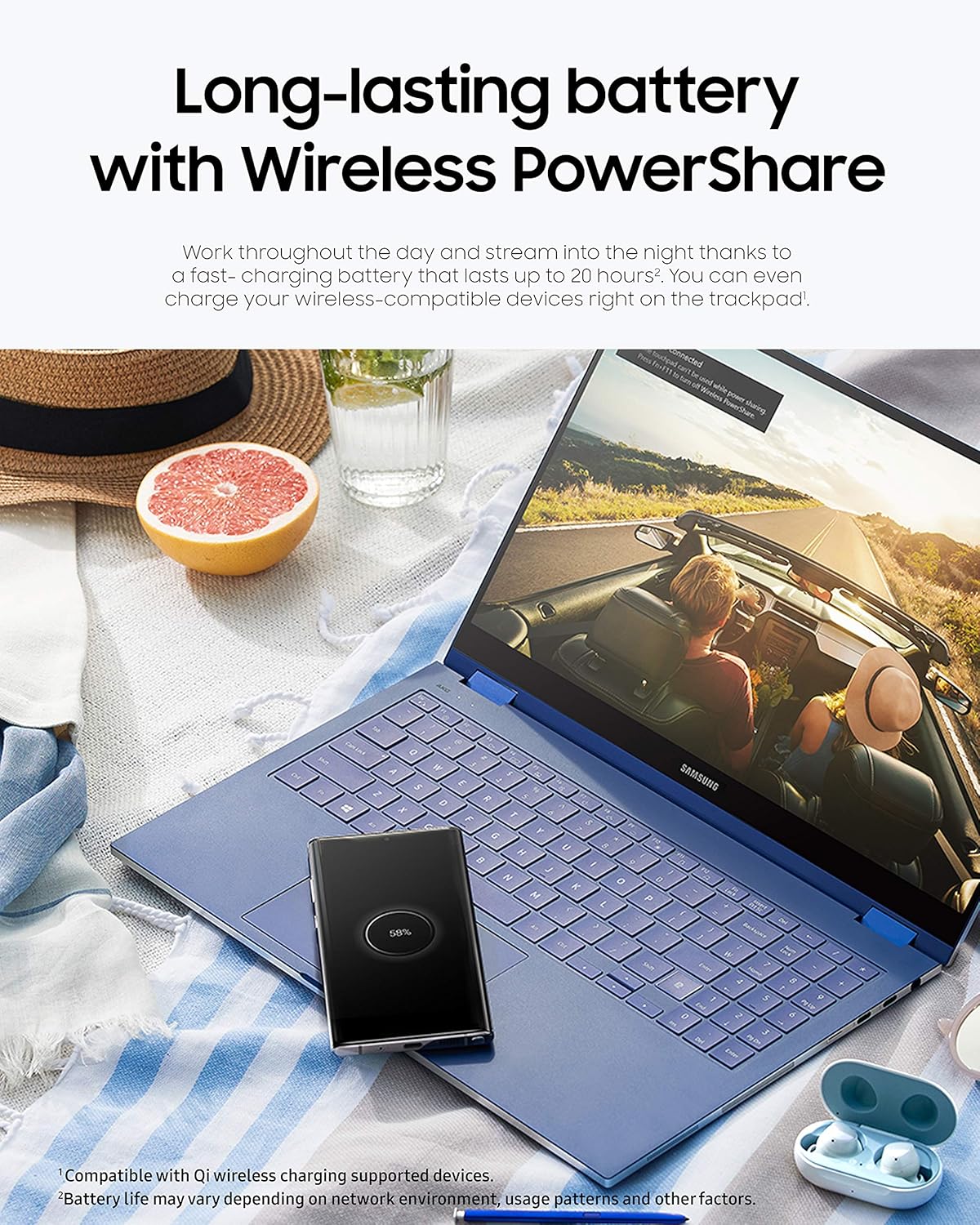 Samsung Galaxy Book Flex 13.3” Laptop|QLED Display and Intel Core i7 Processor|8GB Memory|512GB SSD|Long Battery Life and Bluetooth-Enabled S Pen|(NP930QCG-K01US),Royal Blue: Computers & Accessories