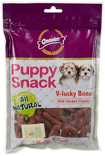 Gnawlers Chicken V-Lucky Bone Dogs Treat, 270 g