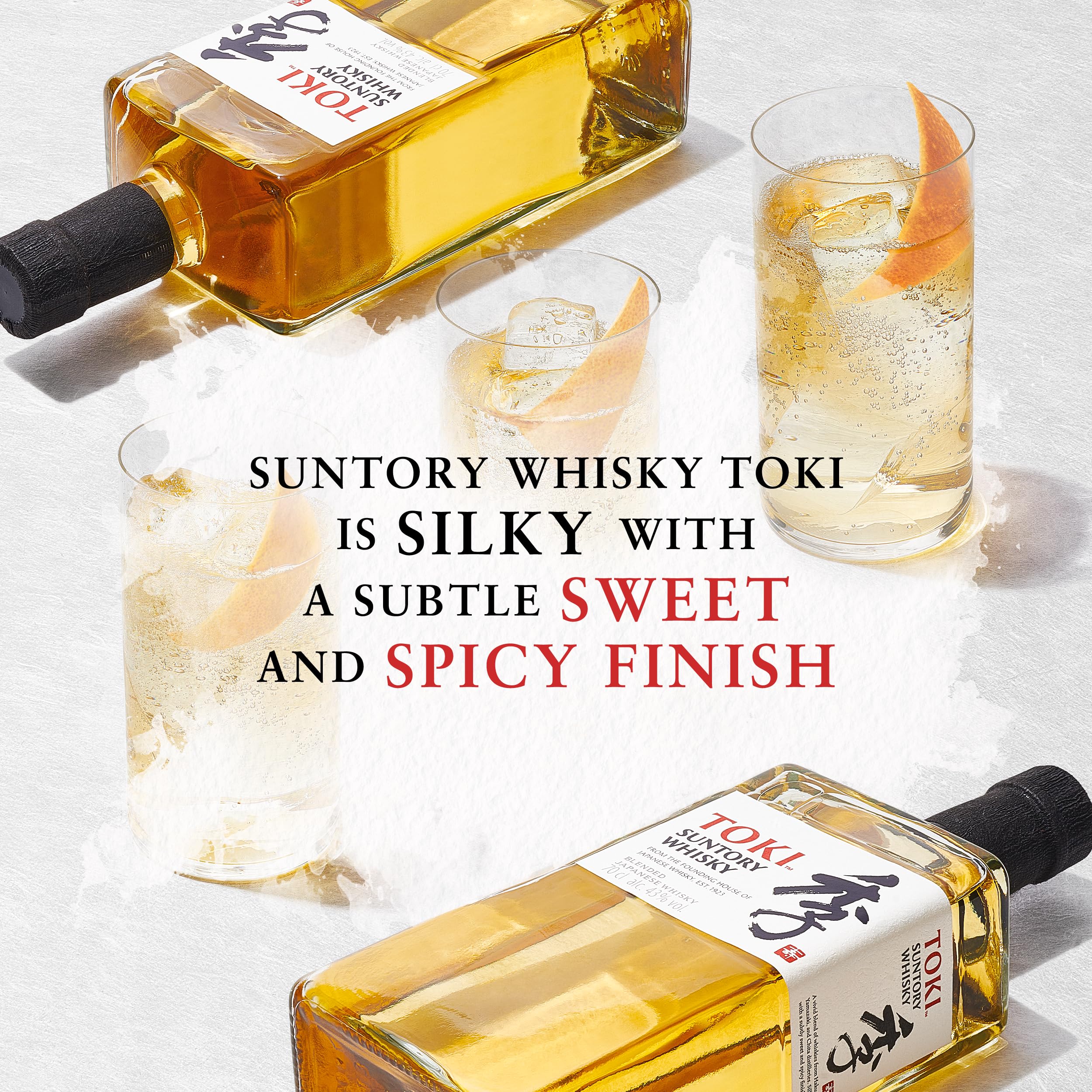 Suntory Whisky Toki | Japanischer Blended Whisky aus Hakushu, Yamazaki und Chita | mit feinem, süßen und würzigem Abgang | 43% Vol | 700 ml 4