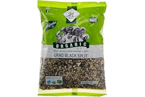 24 MANTRA Organic Black Spilt Gram (Urad Dal Black) (2 lbs) [USDA Certified]