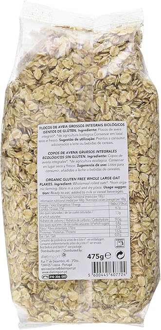 Naturefoods Copos de Avena Gruesos Integrales Ecológicos Sin ...