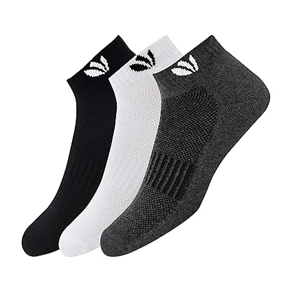 Fresh Feet Organic Combed Cotton Daily Wear Ankle Socks - Pack of 3