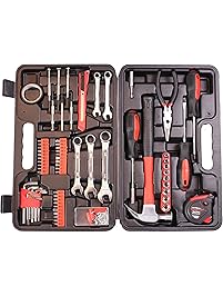 CARTMAN 148-Piece Tool Set - General Household Hand Tool Kit with Plastic Toolbox Storage Case
