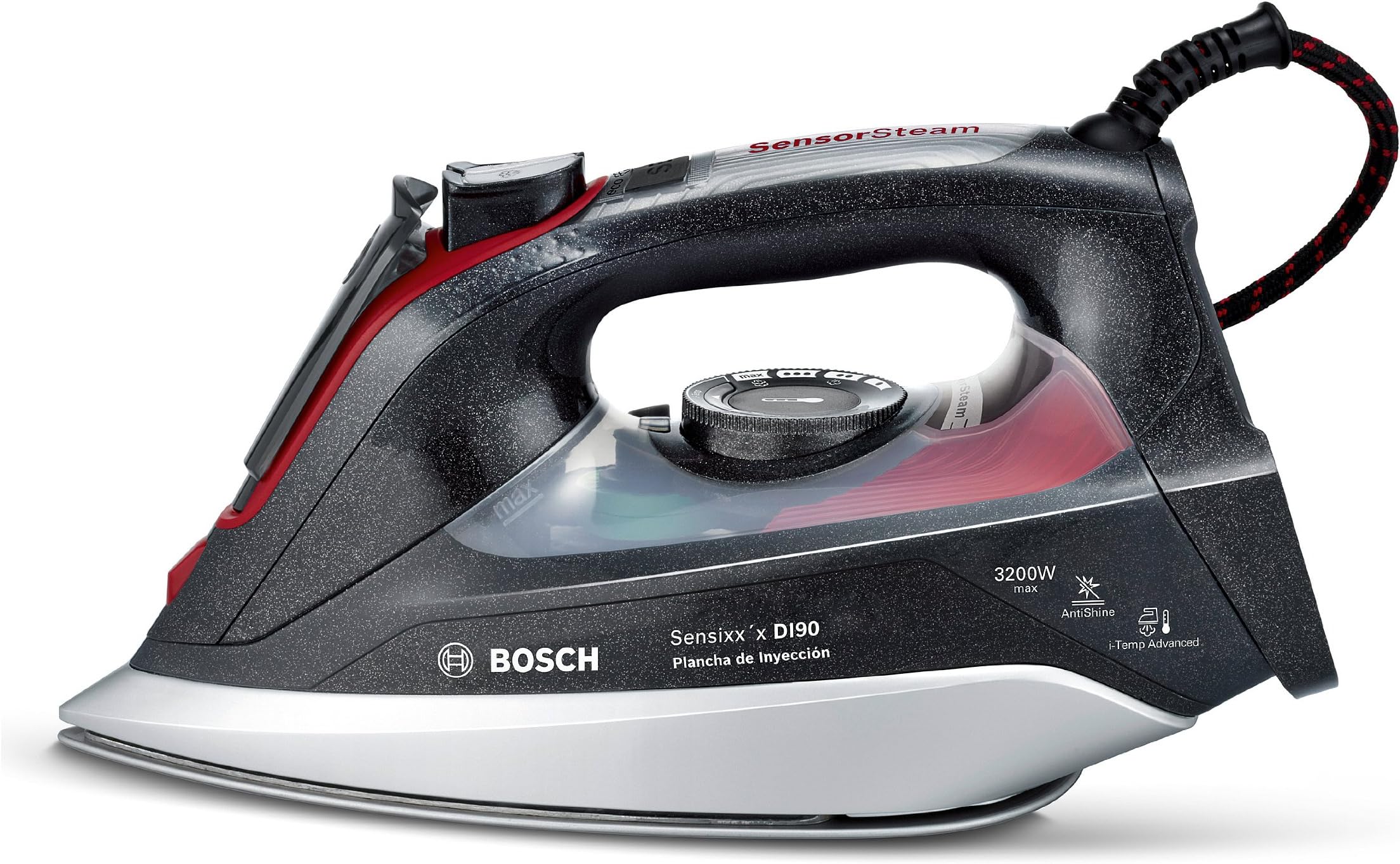 CDC - Steam Iron BOSCH Sensixx´x DI90 3200W Black Red - bb_S0402048